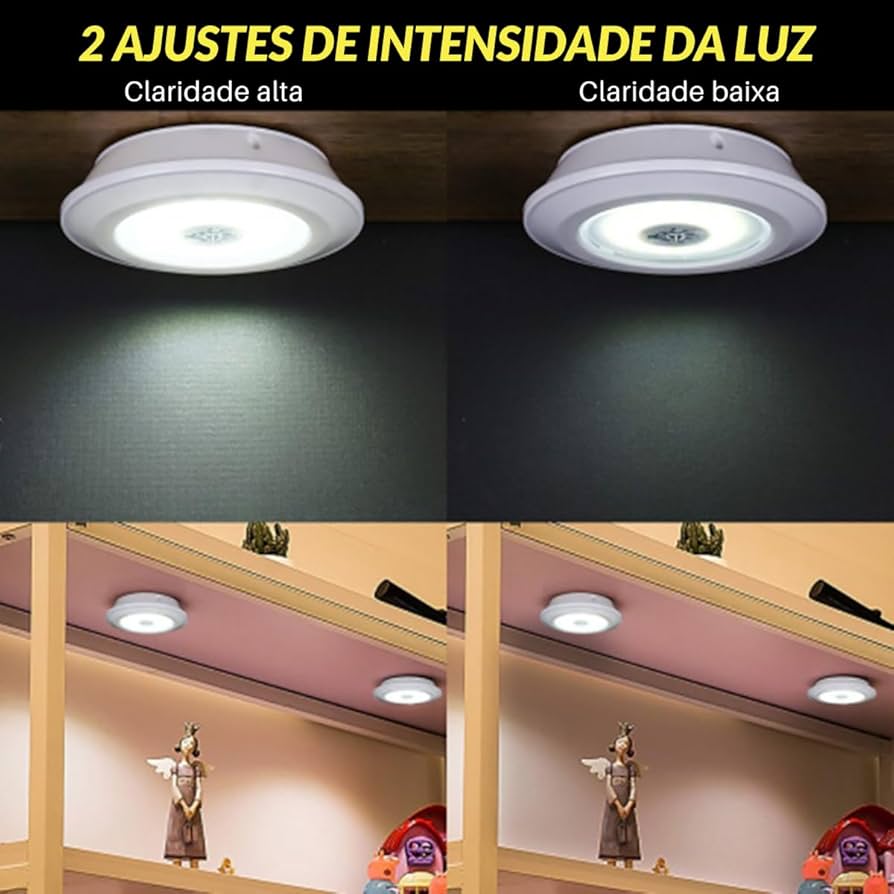 Kit 3 lâmpadas de Led portáteis