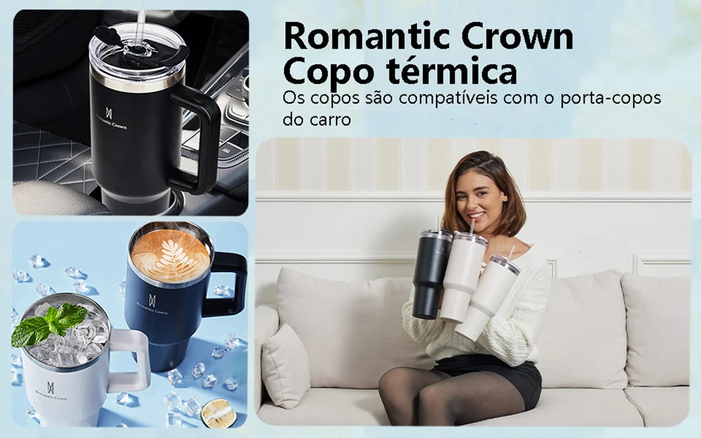 Copo térmico Romantic Crown