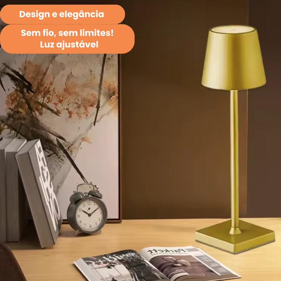 Luminária de mesa portátil sem fio Florence