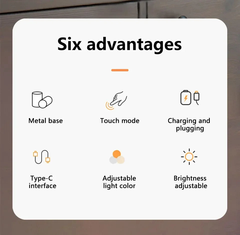 Luminária de mesa portátil sem fio Florence