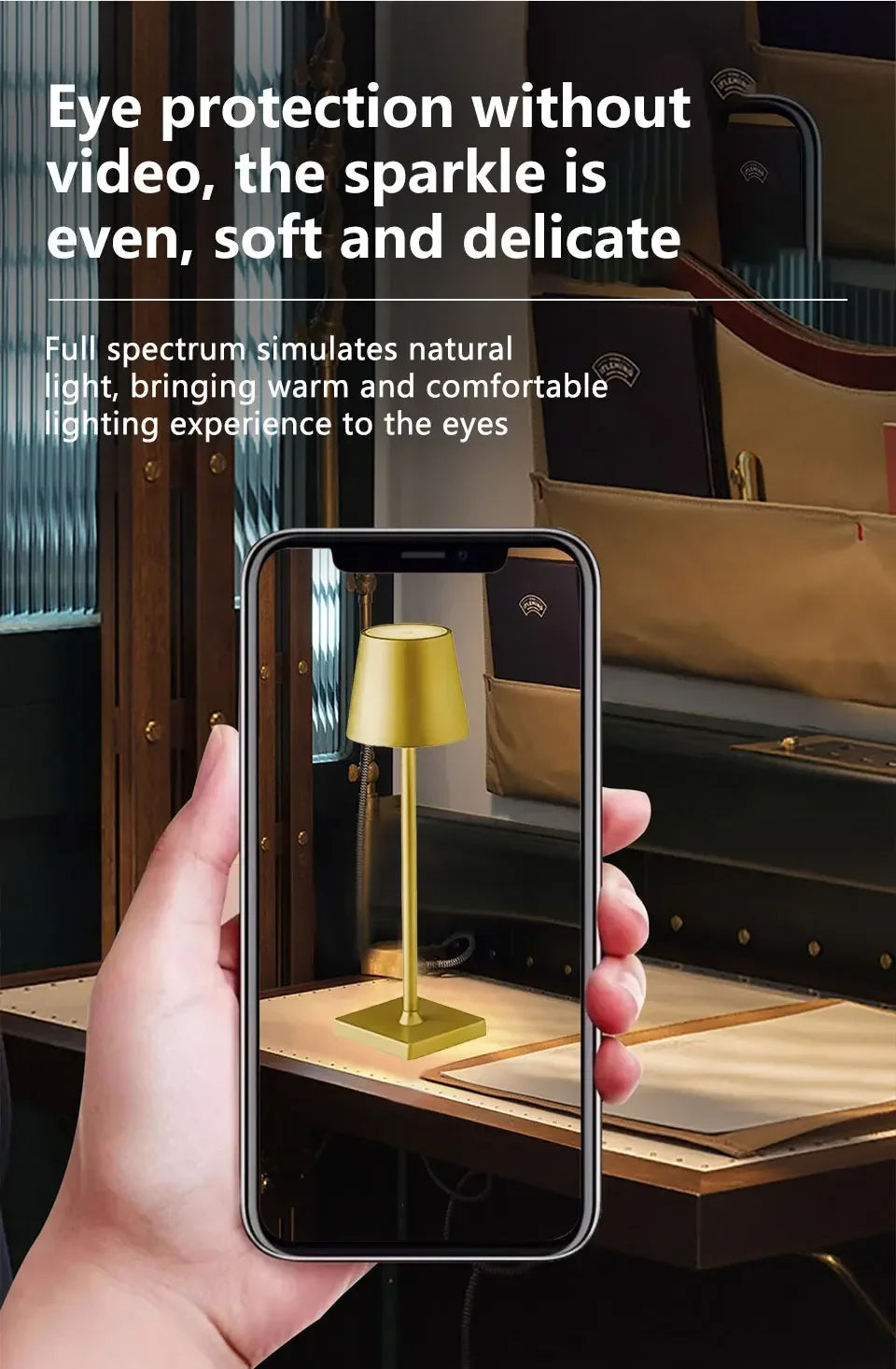 Luminária de mesa portátil sem fio Florence
