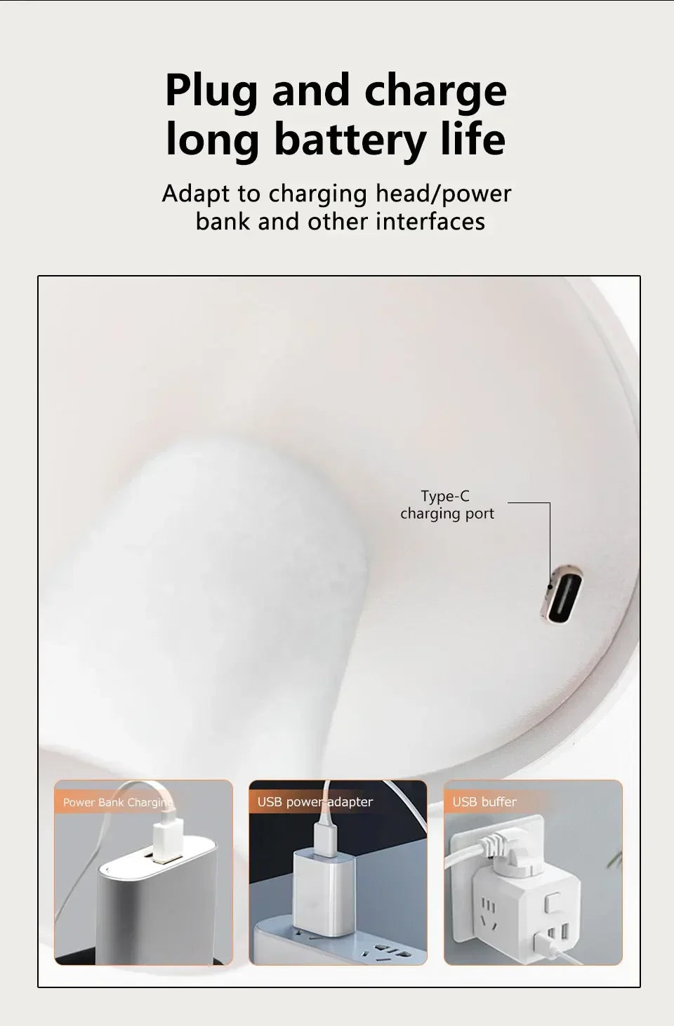 Luminária de mesa portátil sem fio Florence